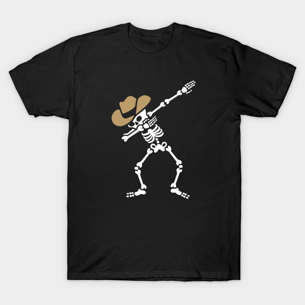 Dab skeleton dabbing cowboy T-Shirt by LaundryFactory